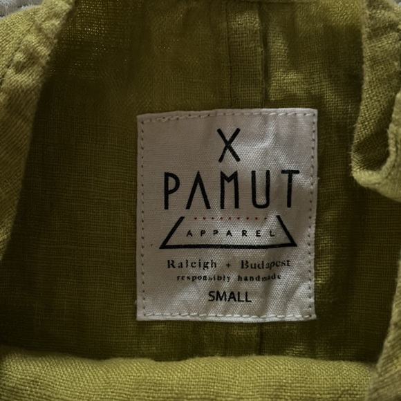 Pamut Apparel Pistachio Linen Top Size Small - Picture 3 of 5
